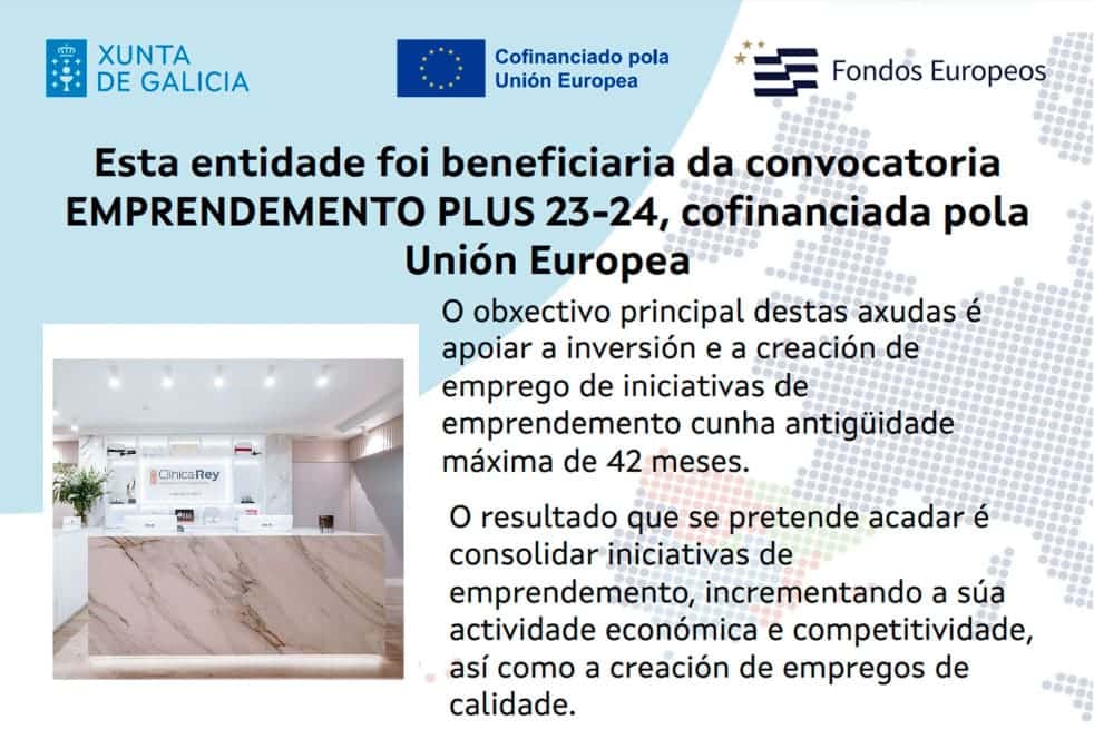Subvención Xunta de Galicia · Fondos Unión Europea (Emprendemento Plus 23-24)
