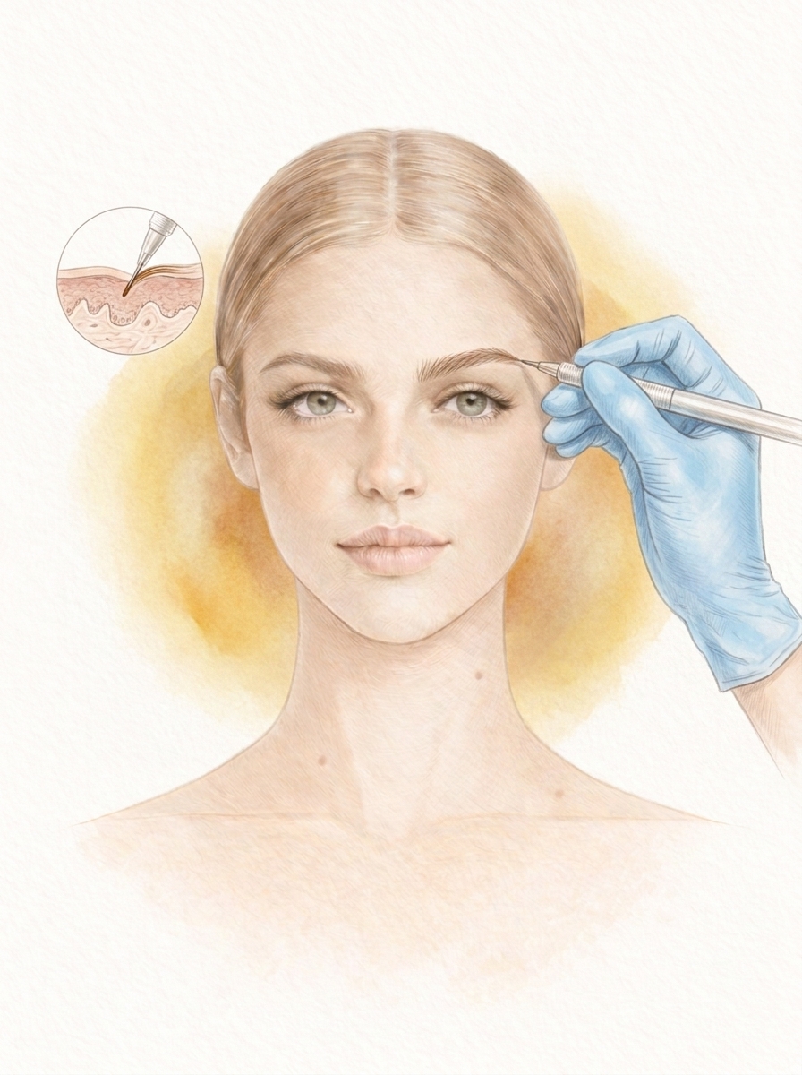 Micropigmentación de cejas, labios y ojos